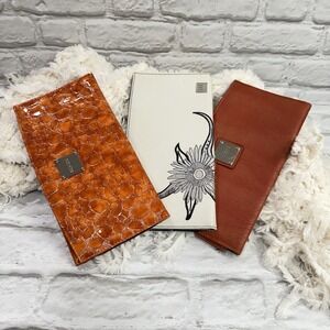 Miche Classic Magnetic Shell Purse Covers 3ct Burnt Orange Snakeskin Embroidered